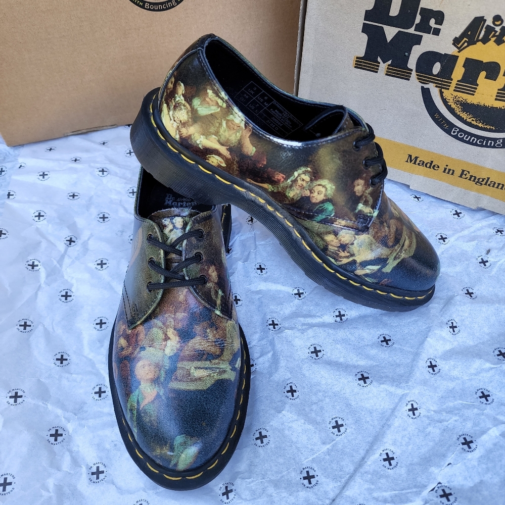 Rare/limited Dr. Martens Muesuem Collection 1461 Hogarth - Picture 7 of 8